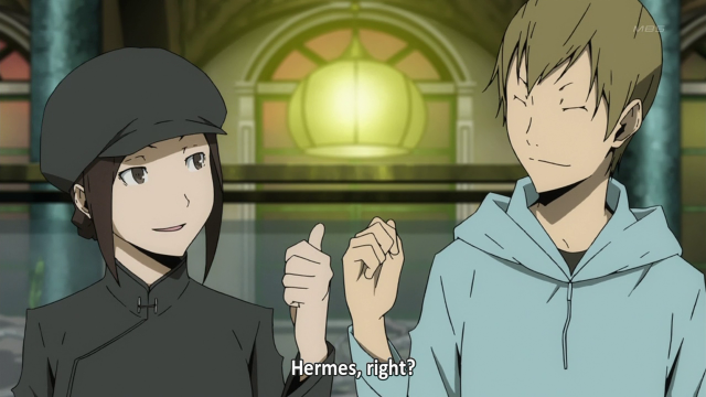 Two people standing building light free wallpaper for desktop - medium preview image