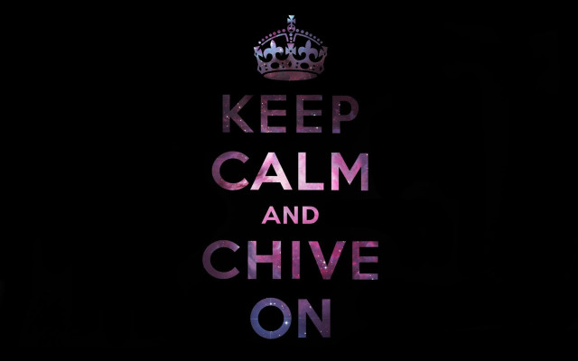 Keep calm chive on purple free wallpaper for desktop - medium preview image
