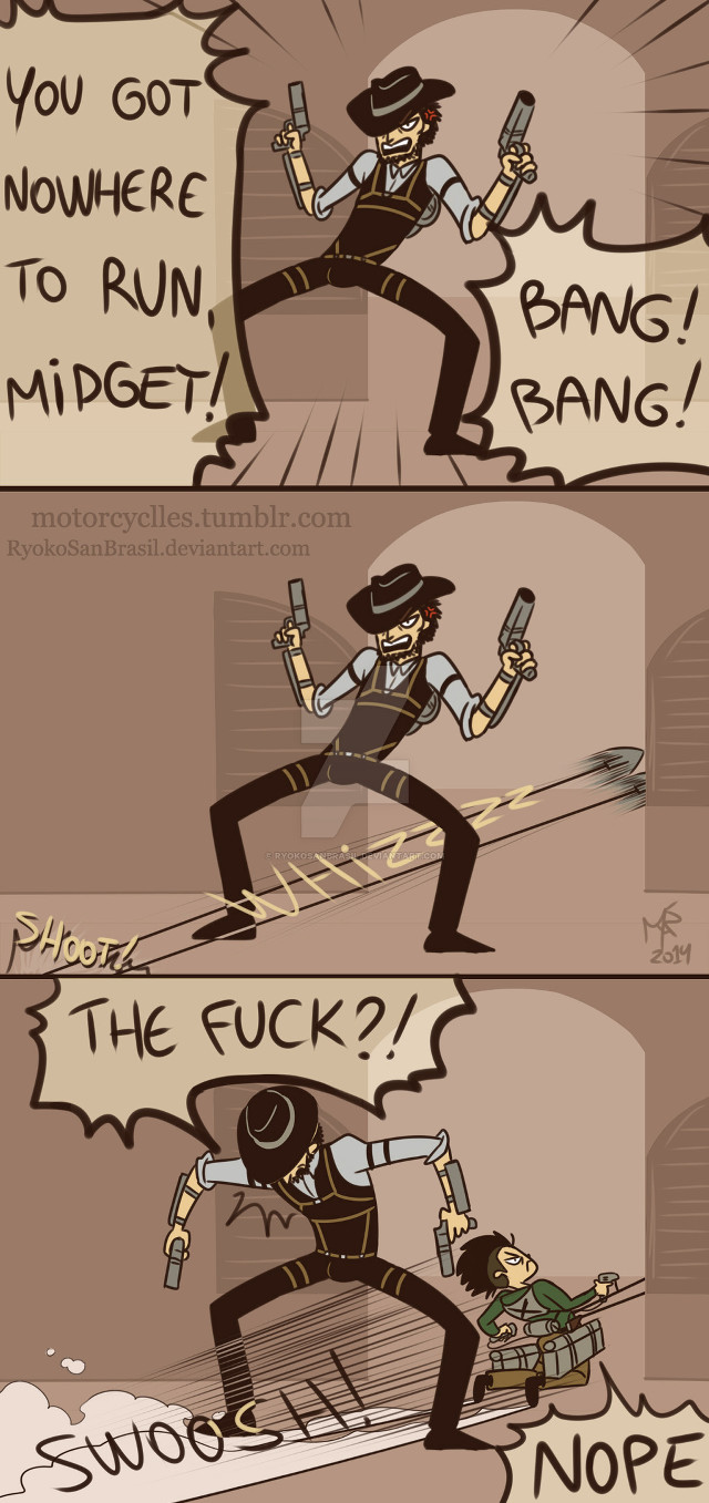 Comic strip man gun cartoon free wallpaper for mobile - medium preview image