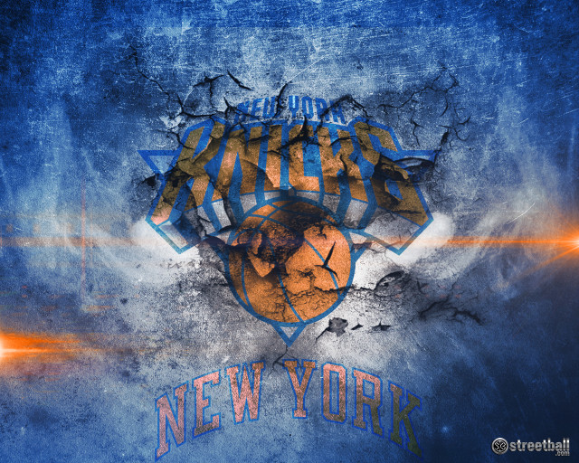 Nyc basketball logo blue background free wallpaper for desktop - medium preview image