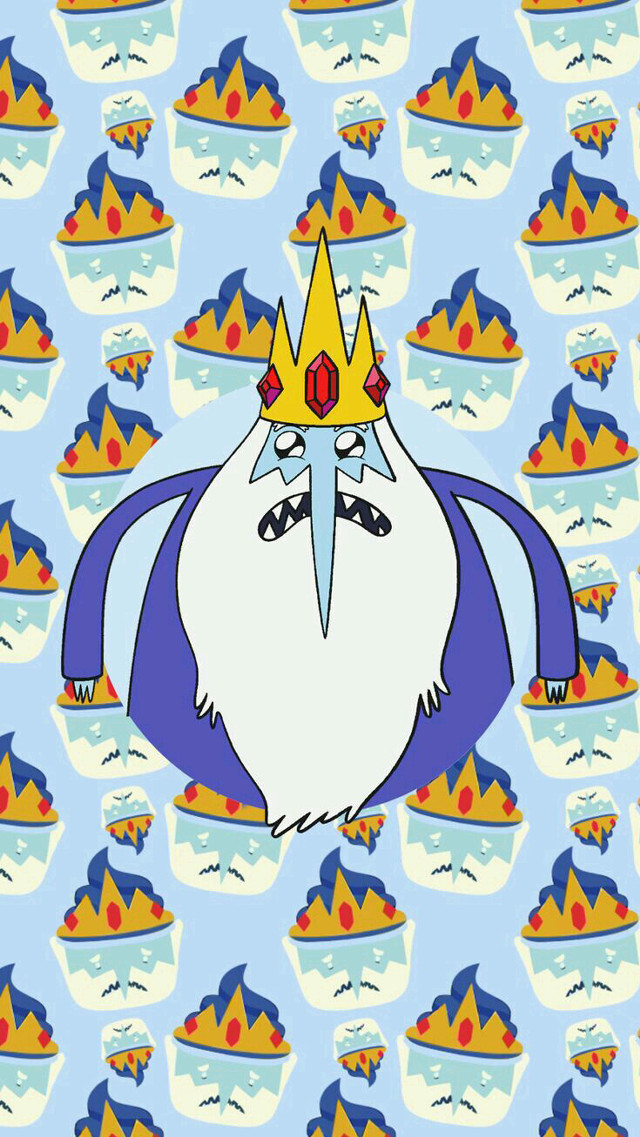 Cartoon character crown blue background #2 free wallpaper for mobile - medium preview image