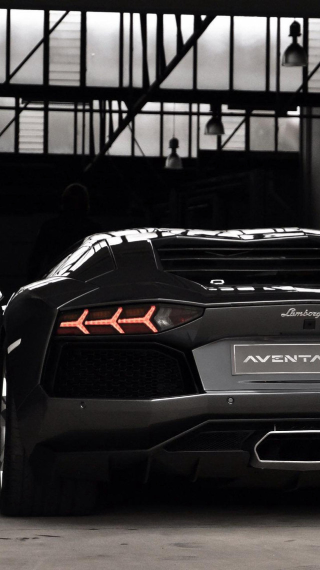 Black sports car garage red #7 free wallpaper for mobile - medium preview image