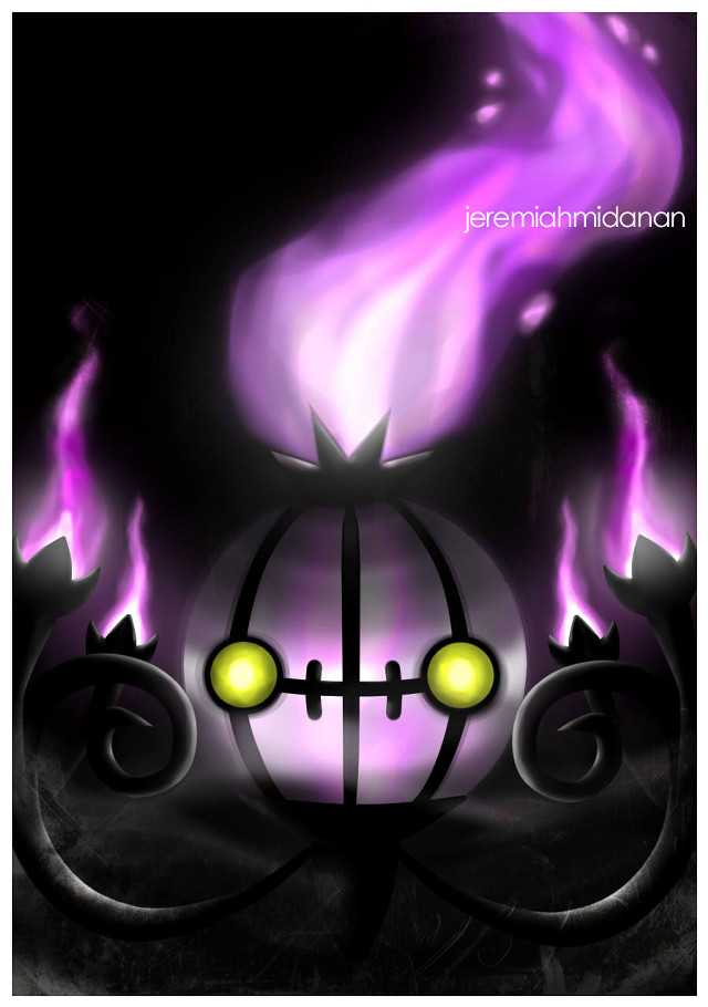 Purple black pumpkin flames background free wallpaper for mobile - medium preview image