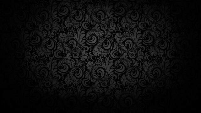 Black wallpaper swirls leaves pattern #9 free wallpaper for desktop - medium preview image