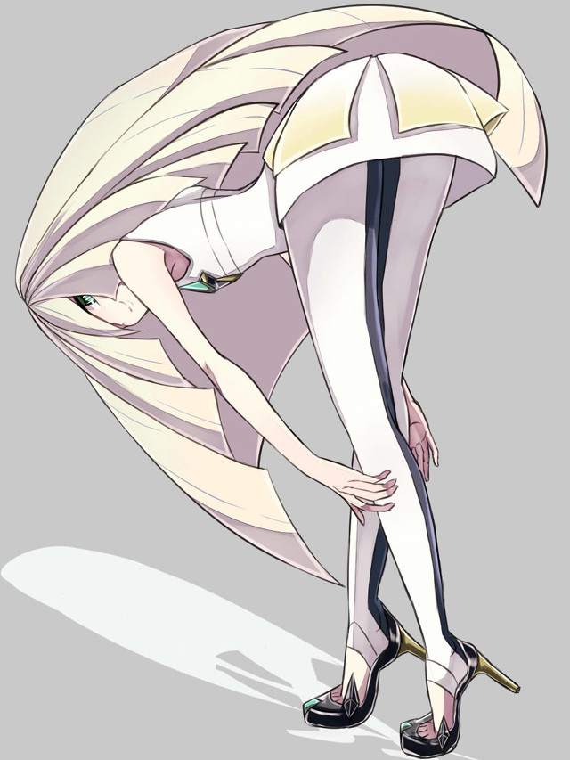 Woman white dress blonde green free wallpaper for mobile - medium preview image