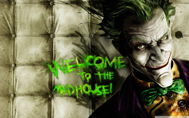 Joker green hair welcome sign #2 free wallpaper for desktop - medium preview image