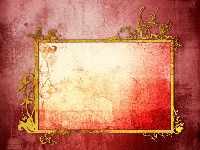Gold frame red background gold free wallpaper for desktop - medium preview image
