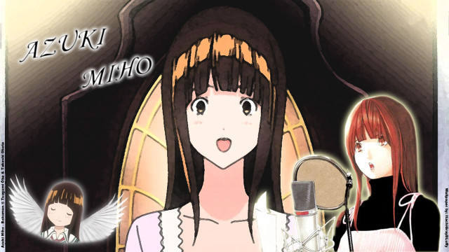 Girl long hair microphone angel free wallpaper for desktop - medium preview image