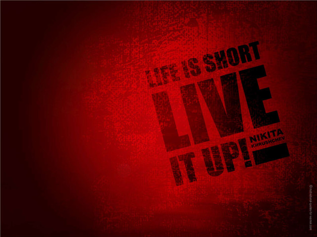 Red background quote poster kitsch free wallpaper for desktop - medium preview image