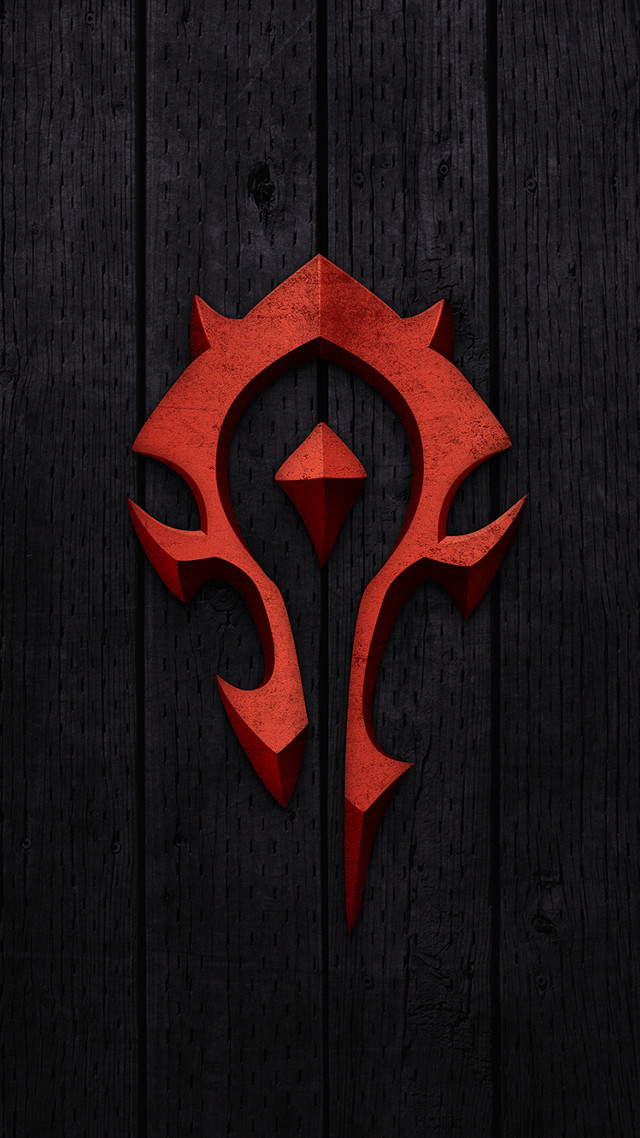 Red logo wooden wall black free wallpaper for mobile - medium preview image