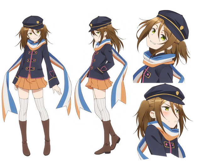 Girl uniform poses picture different free wallpaper for desktop - medium preview image