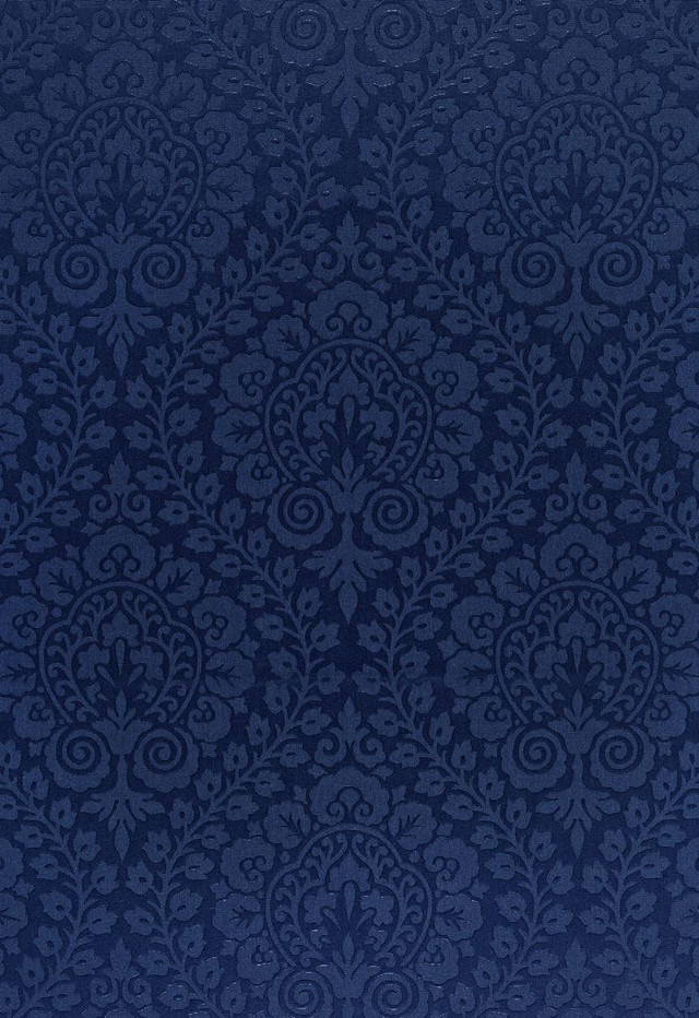 Blue background swirls leaves pattern free wallpaper for mobile - medium preview image