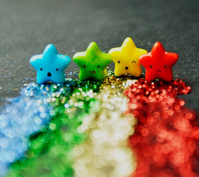 Little stars rainbow floor black free wallpaper for tablet - medium preview image