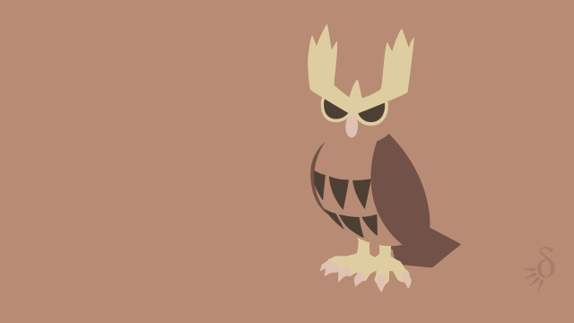 Cartoon owl big eyes big free wallpaper for desktop - medium preview image