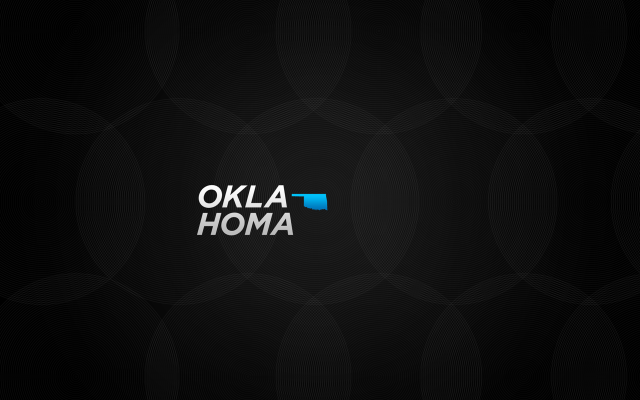 Okla homa black background blue free wallpaper for desktop - medium preview image