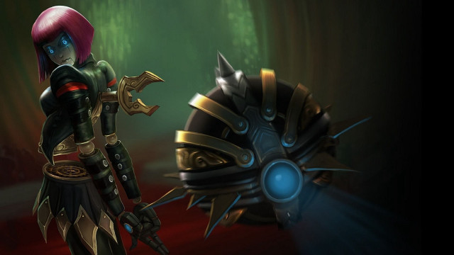 Woman black outfit lightsaber helmet free wallpaper for desktop - medium preview image