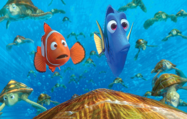 Fish swimming ocean man suit free wallpaper for desktop - medium preview image