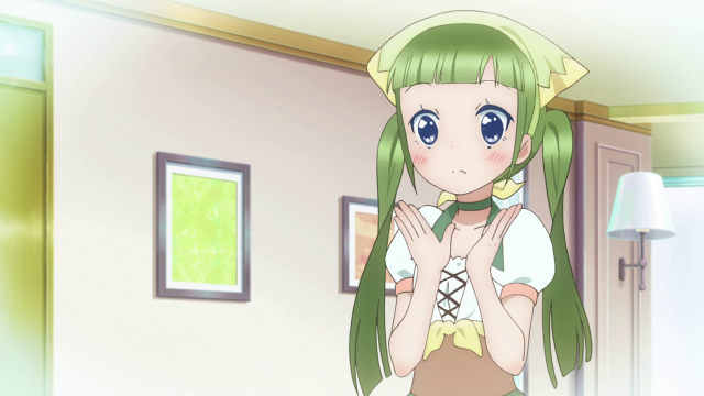 Girl green hair white shirt free wallpaper for desktop - medium preview image