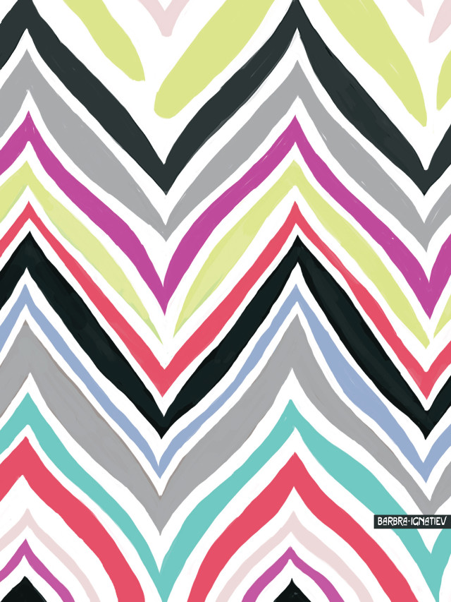 Colorful chevron opart triadic bridgetriley free wallpaper for mobile - medium preview image