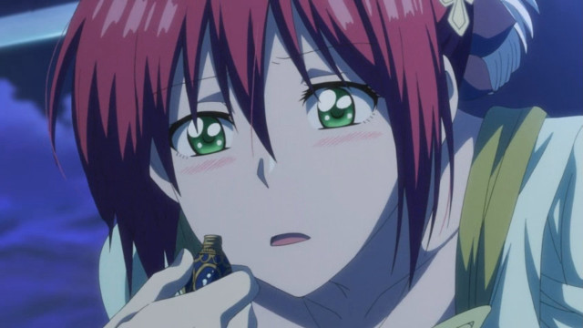 Girl pink hair green eyes free wallpaper for desktop - medium preview image