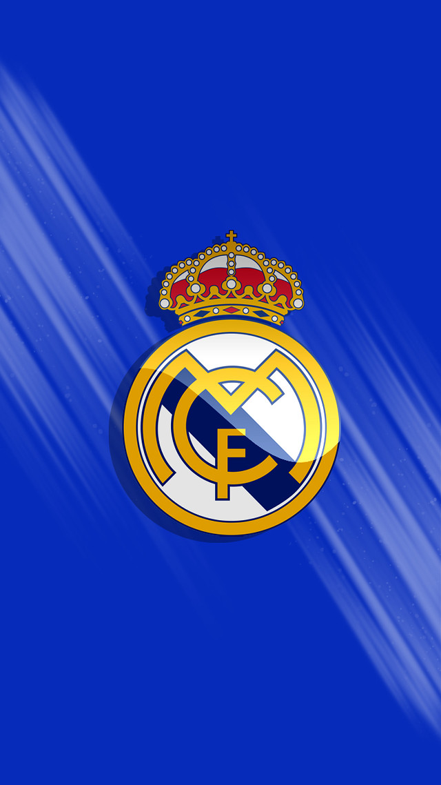 Blue background gold crown soccer free wallpaper for mobile - medium preview image