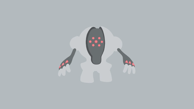 Cartoon character red eyes arms free wallpaper for desktop - medium preview image