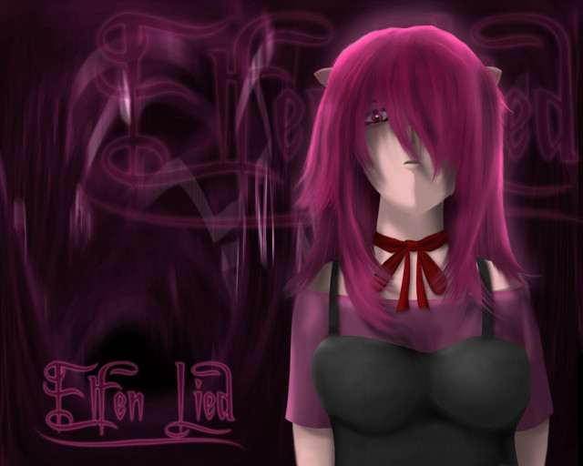Pink haired gothic anime yandere free wallpaper for desktop - medium preview image