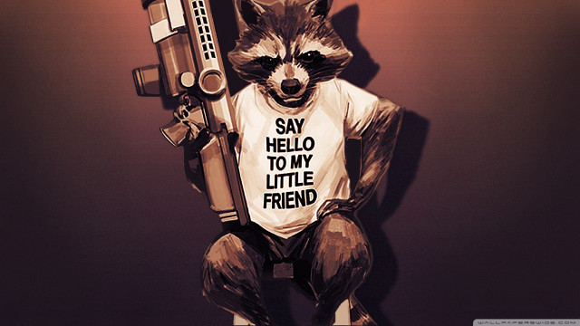 Raccoon holding gun tshirt say free wallpaper for desktop - medium preview image