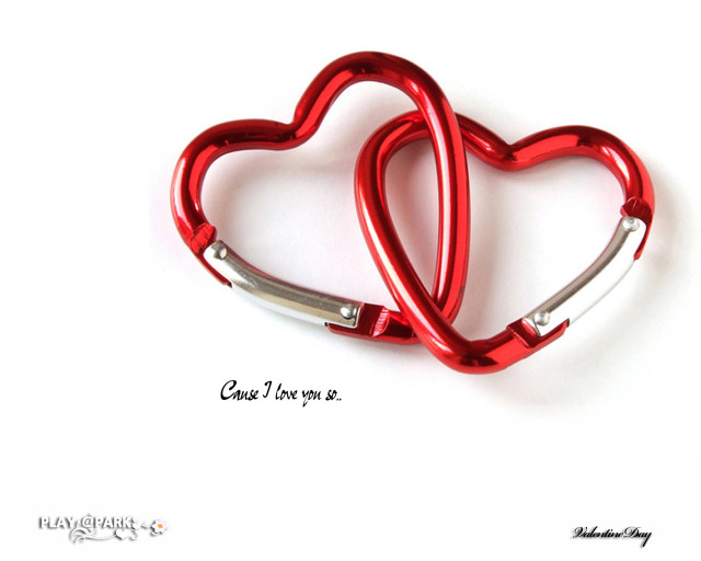 Red heart clips white background free wallpaper for desktop - medium preview image