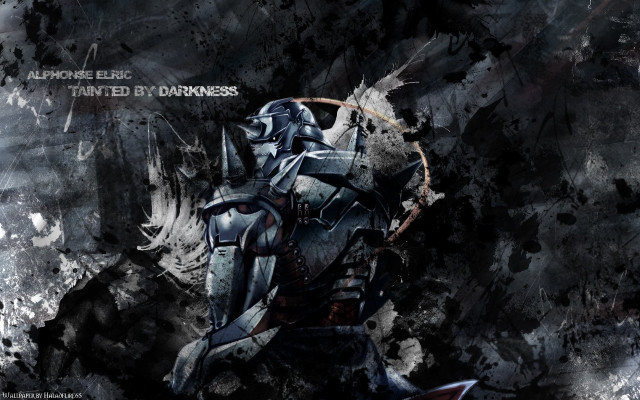 Robot bow black background paint free wallpaper for desktop - medium preview image