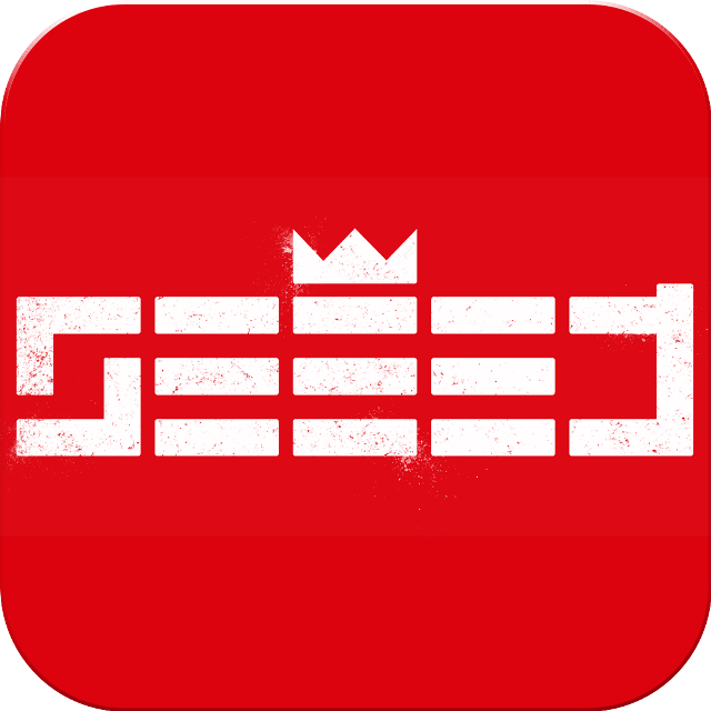 Red square button crown white free wallpaper for tablet - medium preview image