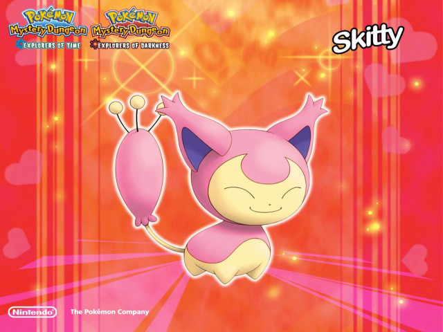 Pink pokemon happy heart sparkle free wallpaper for desktop - medium preview image