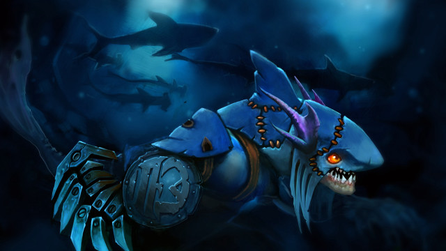 Blue creature large mouth large free wallpaper for desktop - medium preview image