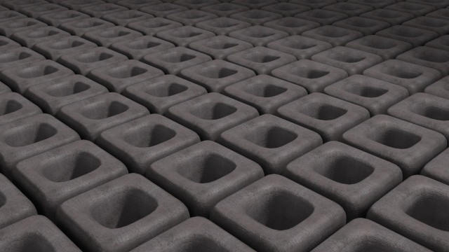 Cement blocks holes black background free wallpaper for desktop - medium preview image