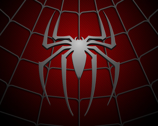 Spider man logo red background #2 free wallpaper for desktop - medium preview image