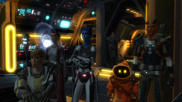 People room lights robot background free wallpaper for desktop - medium preview image