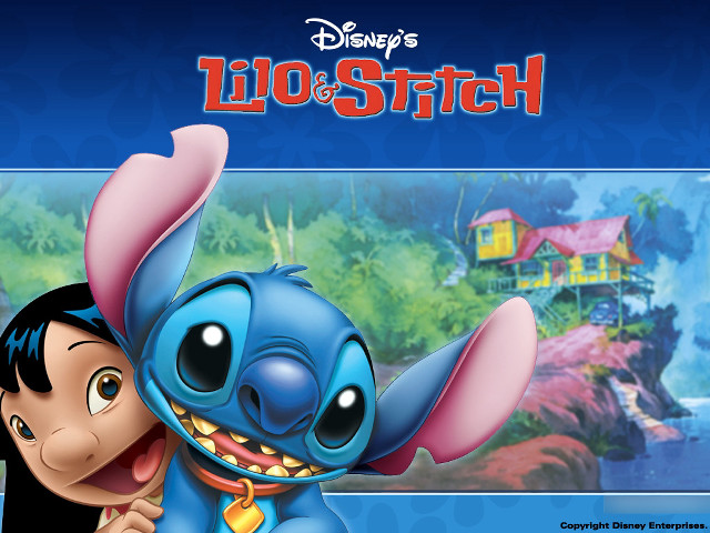 Cartoon character hugging child house free wallpaper for desktop - medium preview image