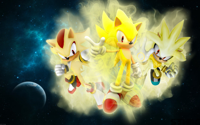 Sonic tails running space moon #2 free wallpaper for desktop - medium preview image