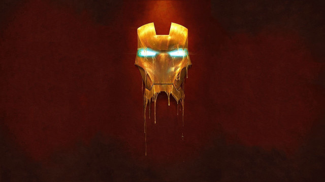 Yellow ironman mask glowing eyes #3 free wallpaper for desktop - medium preview image
