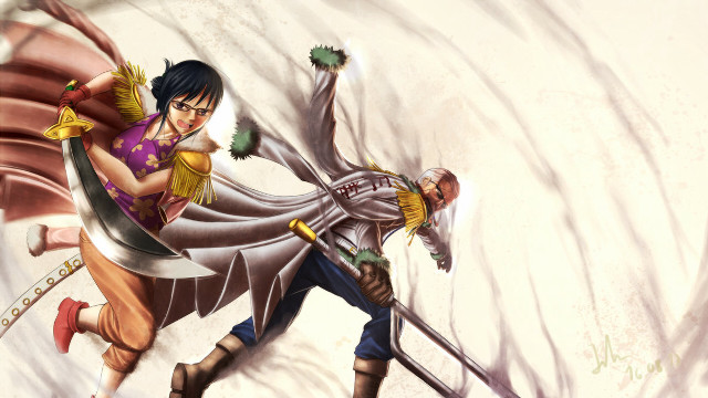 Couple people snow skis sword free wallpaper for desktop - medium preview image