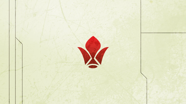 Red white logo beige background free wallpaper for desktop - medium preview image