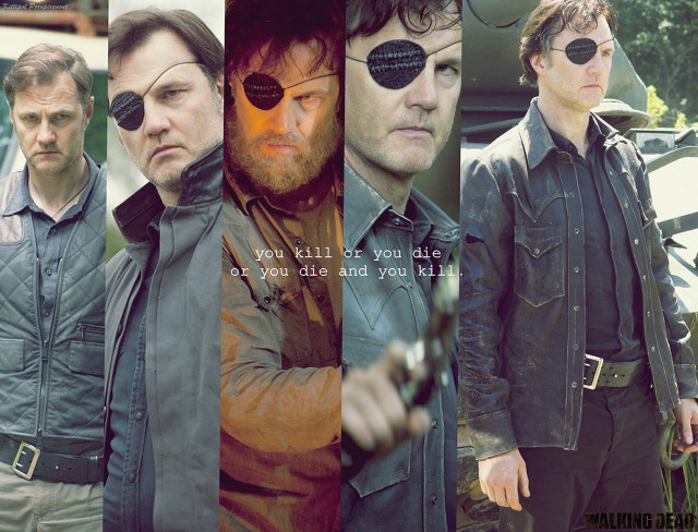 Walking dead collage faces painted free wallpaper for desktop - medium preview image