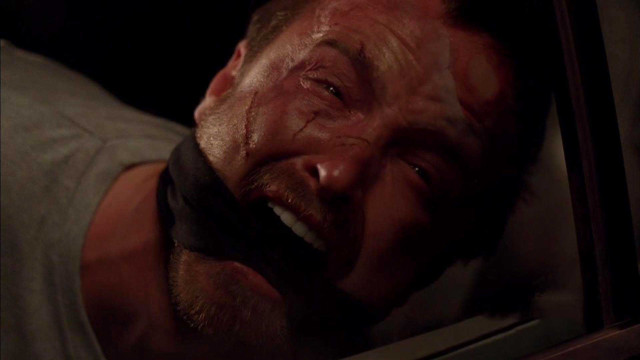 Man bloody face beard car free wallpaper for desktop - medium preview image