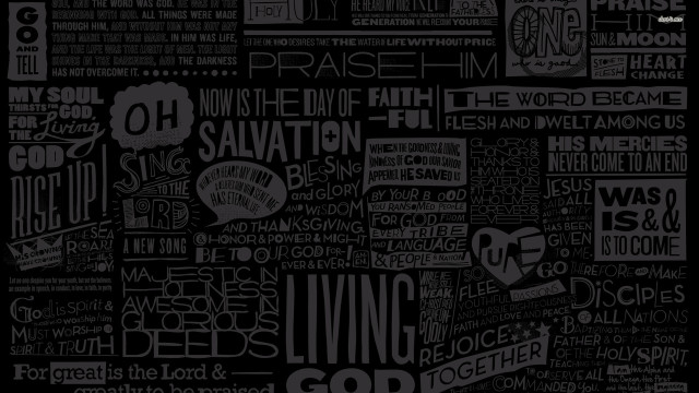Black white poster words all #3 free wallpaper for desktop - medium preview image