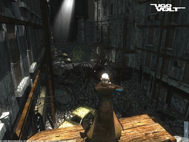 Creepy person flashlight dark alley free wallpaper for desktop - medium preview image