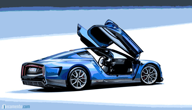 Blue sports car open white free wallpaper for desktop - medium preview image