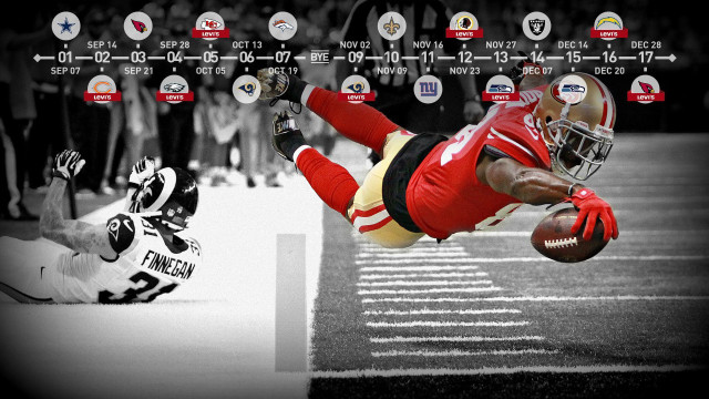 Football player diving catch ball free wallpaper for desktop - medium preview image
