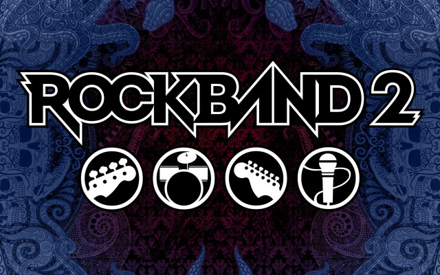 Rockband 2 guitar paisley patterns free wallpaper for desktop - medium preview image