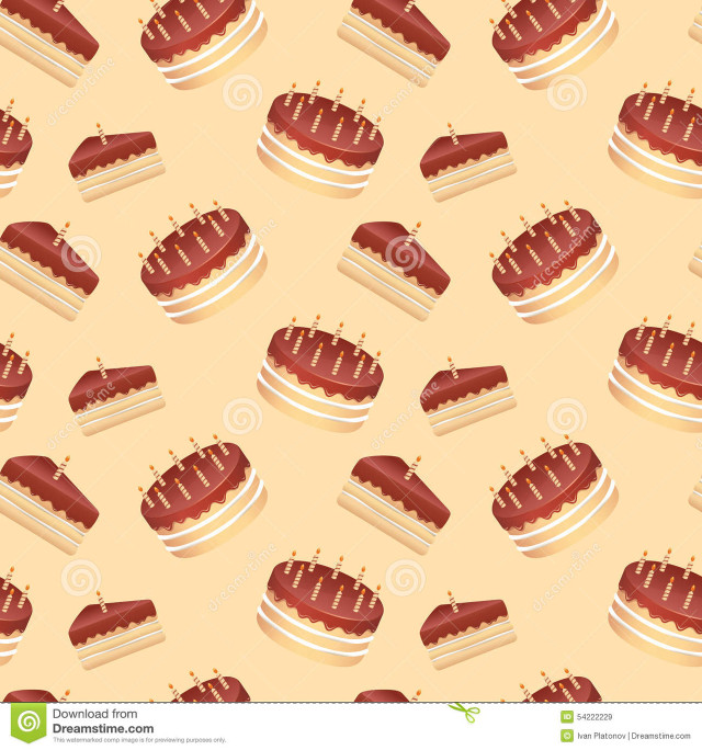 Chocolate cake pattern plate candle free wallpaper for tablet - medium preview image