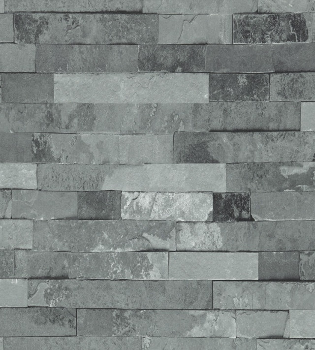 Stone wall black white clock free wallpaper for tablet - medium preview image